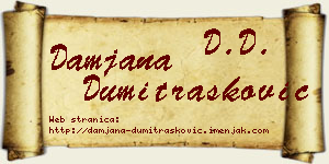 Damjana Dumitrašković vizit kartica